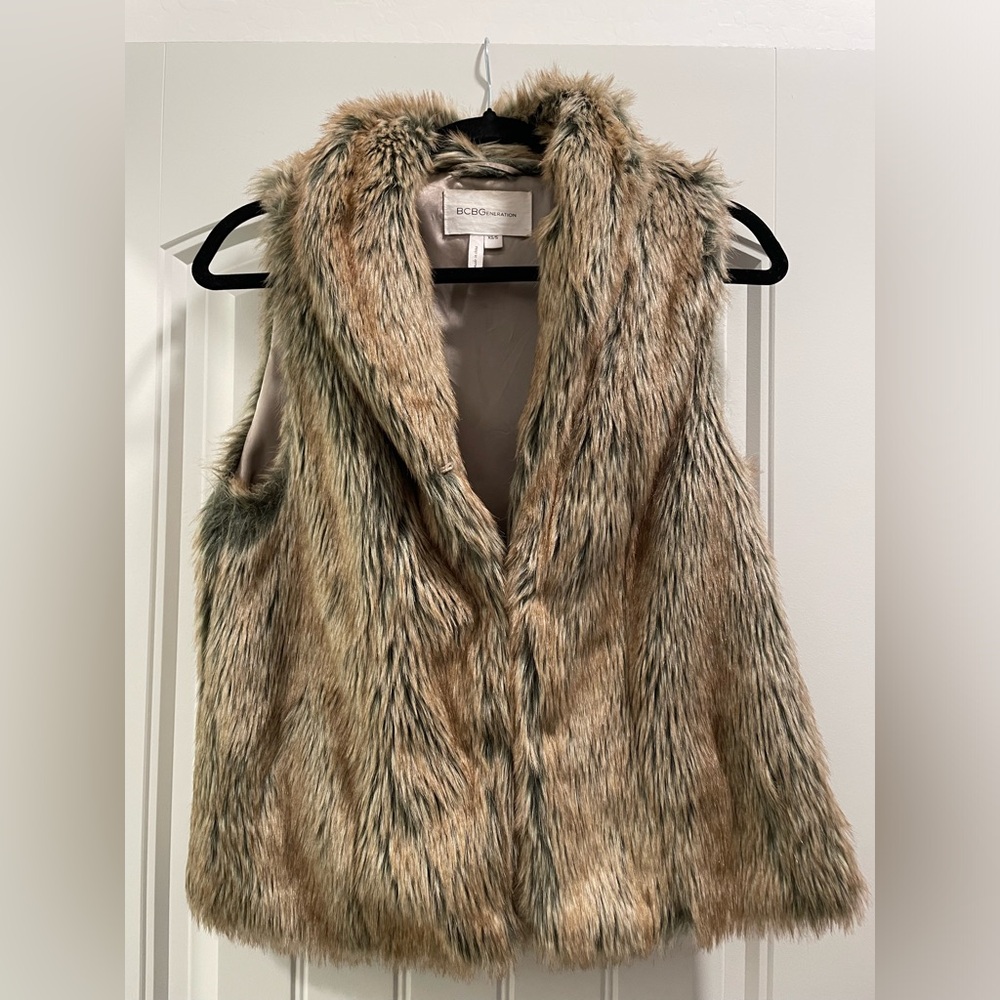 BCBG Generation Faux Fur Vest